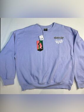 Wicked Lavender Crewneck Sweatshirt Graphic Pullover NWT Universal Studios Size